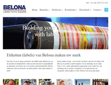 Tablet Screenshot of belona.nl